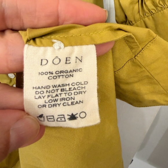 DOEN Edlynne Maxi Dress Organic Poplin Oregano Size XS - Picture 9 of 12